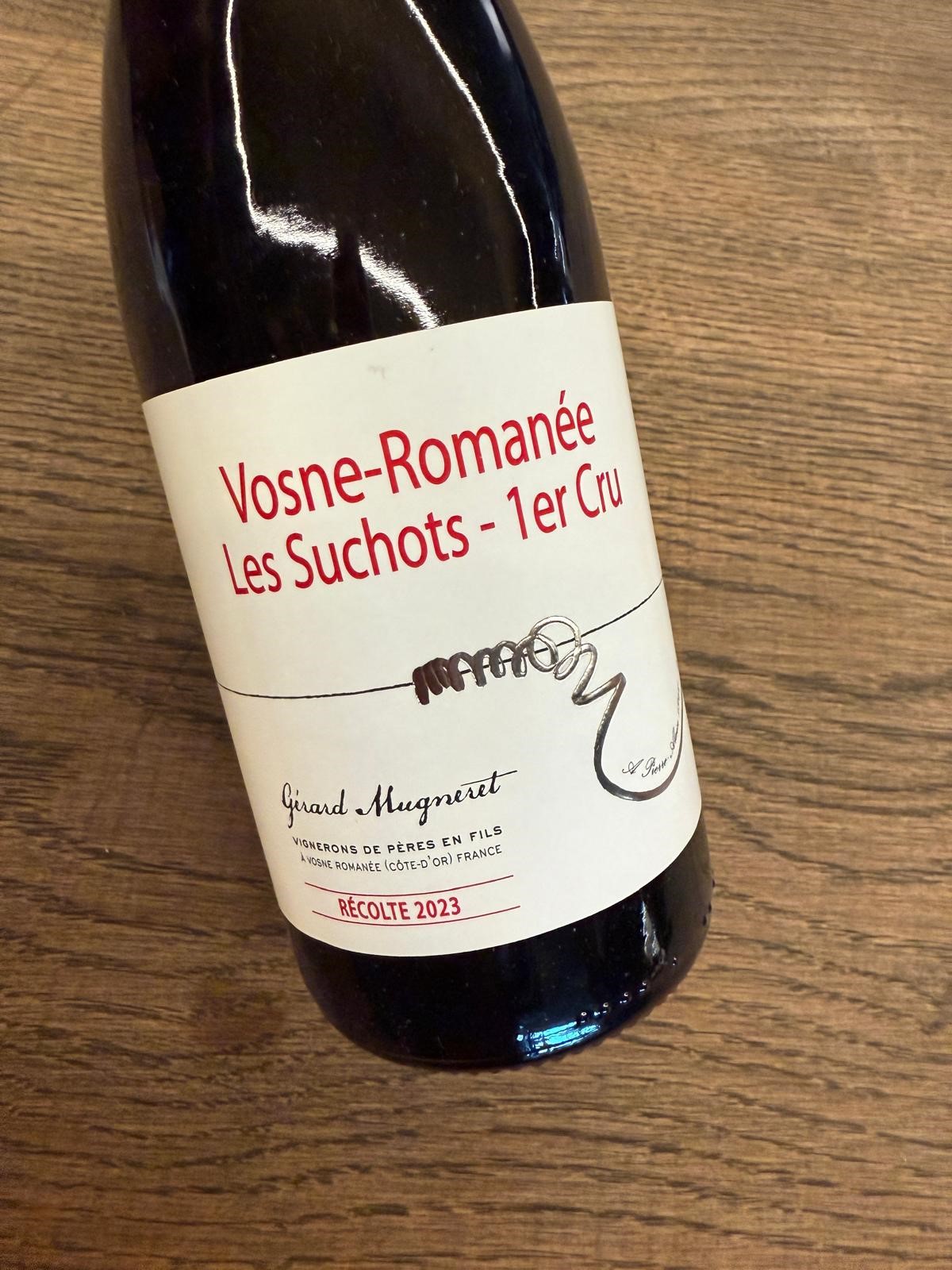 GERARD MUGNERET VOSNE ROMANEE LES SUCHOTS 1ER CRU 2023 vol. 12.5   0.75l.